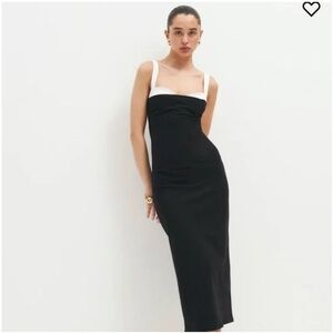 Reformation Nelle Knit Dress in Black